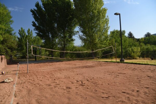 Red Sand Volleyball Court